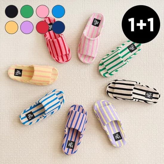 테리 아치 룸슈즈 거실화 남성 여성 룸슬리퍼 2size 8colors