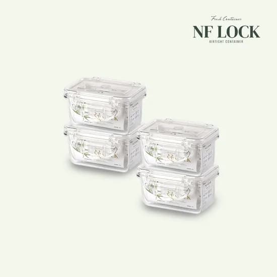 2+2 국내 생산 트라이탄 밀폐용기 (직사각2호 220ml)