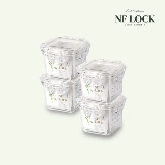 2+2 국내 생산 트라이탄 밀폐용기 (정사각2호 460ml)