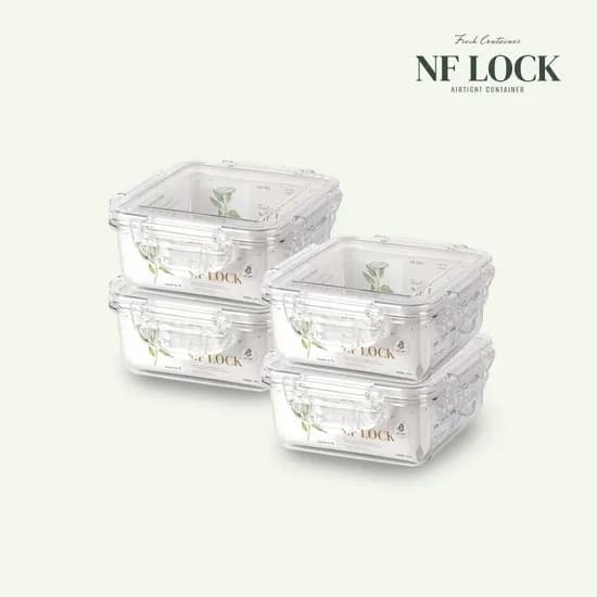2+2 국내 생산 트라이탄 밀폐용기 정사각5호 780ml