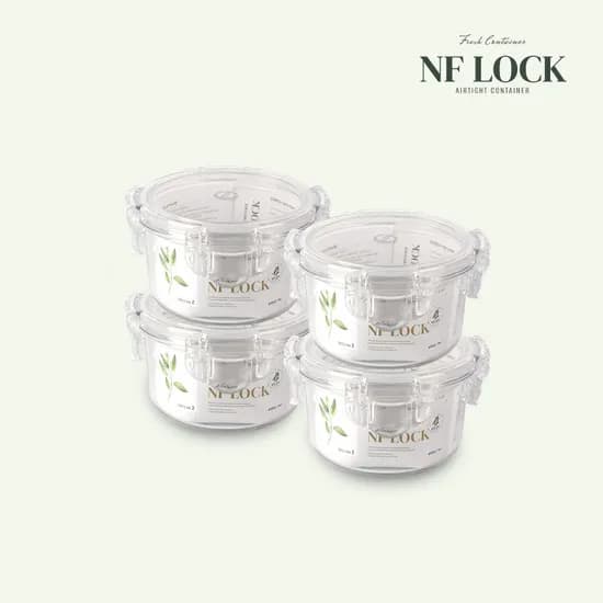 2+2 국내 생산 트라이탄 밀폐용기 (원형2호 410ml)