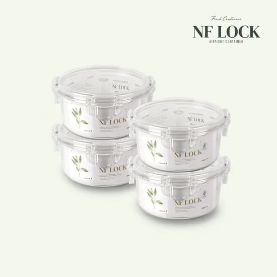 2+2 국내 생산 트라이탄 밀폐용기 (원형3호 780ml)