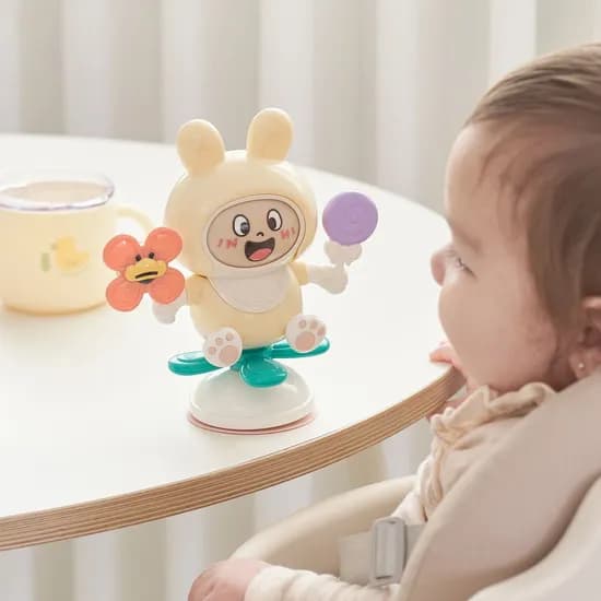 버니 흡착 스피너 이유식 하이체어 아기 장난감 필수템