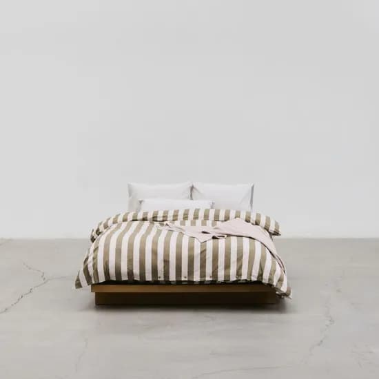 DUVET COVER - BOLD STRIPE OLIVE (2 SIZES) 이불커버