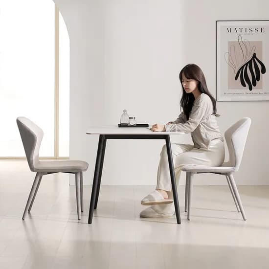 쿠폰가 143,100원 / 린츠 2인용 테이블 포세린 세라믹 식탁세트 800 (의자2)