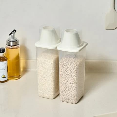 깔끔 도어포켓 잡곡용기 1200ml 2P