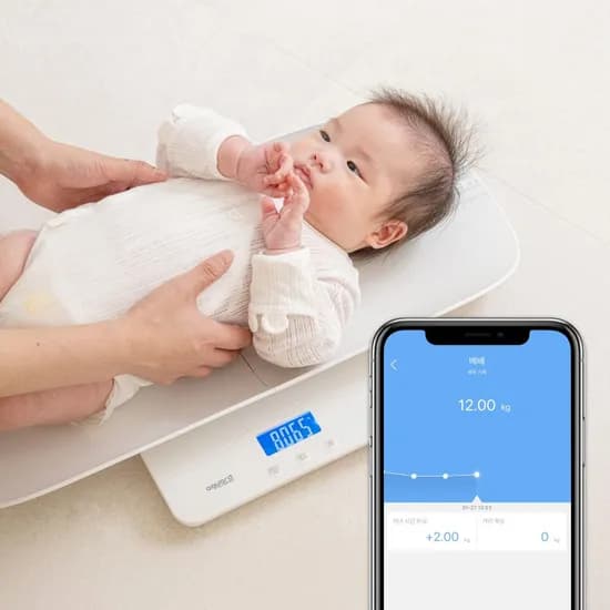 베이비그로우 스마트 체중계 아기 디지털 몸무게 측정기