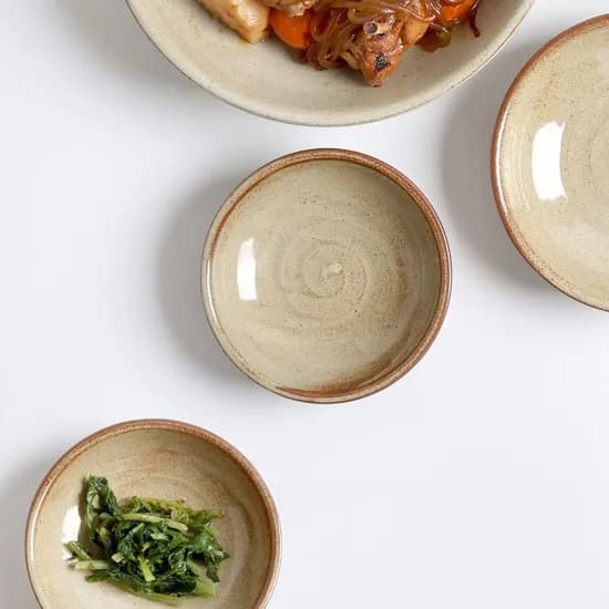 마루 분청 국산 도자기 민찬기 1호 12cm 4p세트