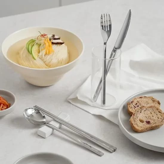 스텐304 라뜰리에 커트러리 (4인 세트/수저+젓가락)