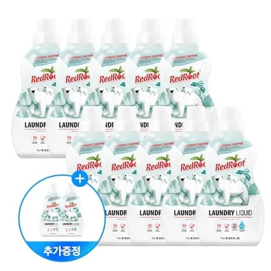 대용량 세트 (10+2개입) 유기농 안심세제 고농축 세탁세제 1L 147,000원