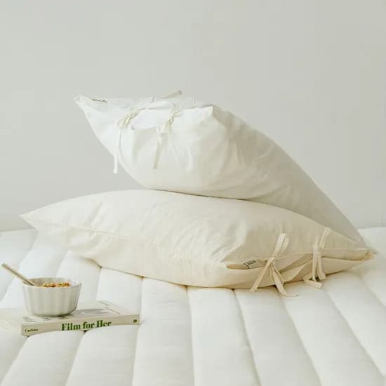 슬립워싱 순면 광목 베개커버 일반형 리본형 2colors 12,900원