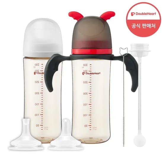 3세대 330ml 트윈(젖병2+빨대꼭지1+추빨대2)+리틀데몬