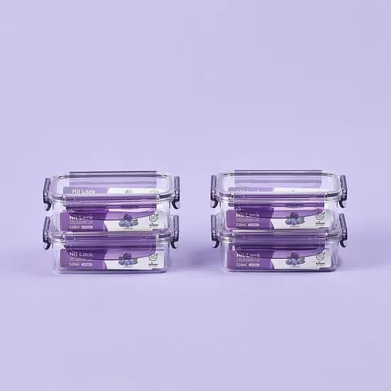 2+2 히트락 올트라이탄 밀폐용기 직사각 520ml