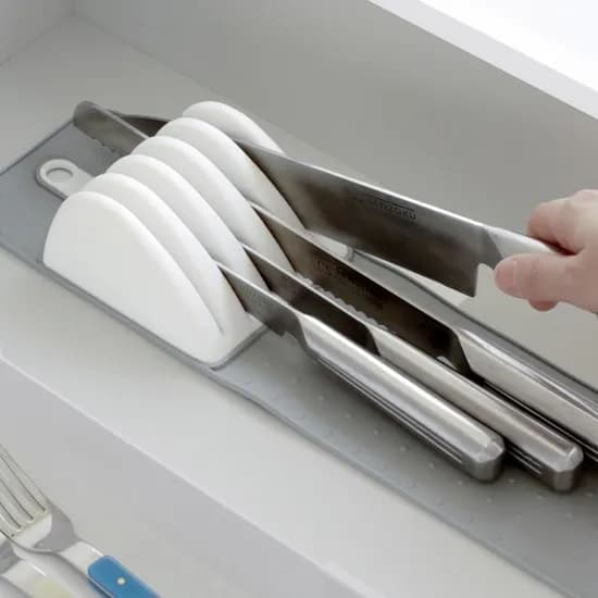 슬림핏 실리콘 칼꽂이 주방 칼블럭 싱크 칼거치대