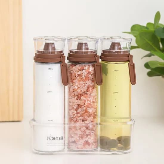 메이플 우드 오일병 300ml 3p 행택 트레이 세트
