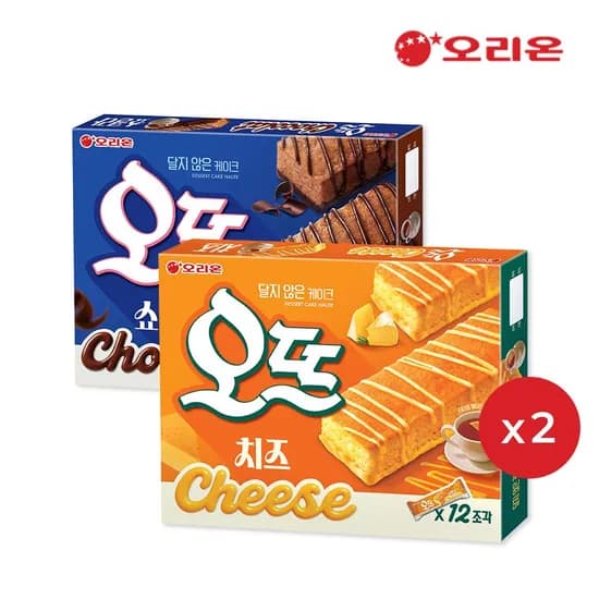 오뜨 쇼콜라 12P 300g 2개 외 오뜨 치즈 12P 288g 2개