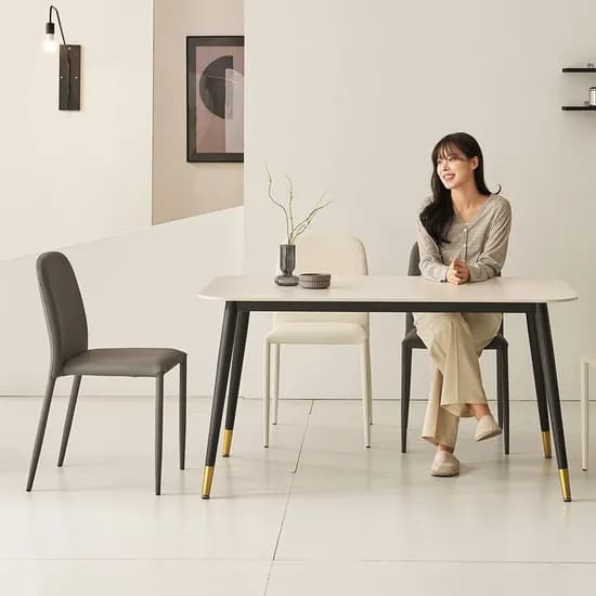 쿠폰가 90,300원 / 포드 12T 포세린 세라믹 4인용 식탁 테이블 1400