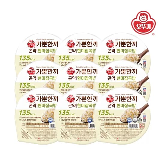 가뿐한끼 곤약현미잡곡밥 130g*18개