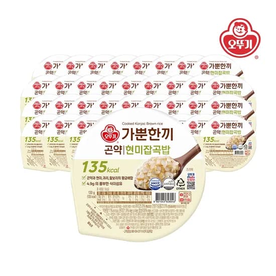 가뿐한끼 곤약현미잡곡밥 130g 18개