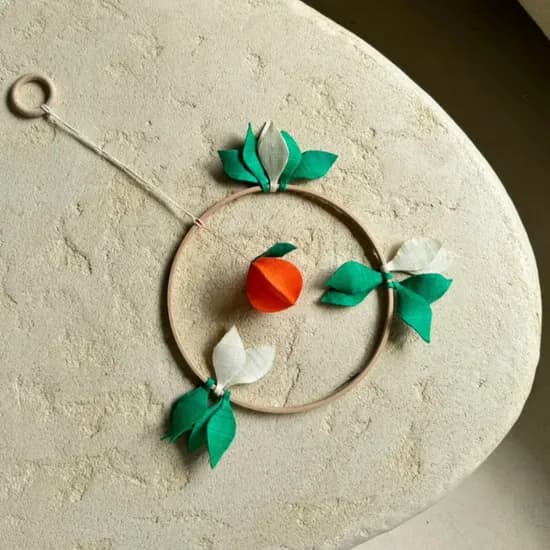 Tangerine tree mobile