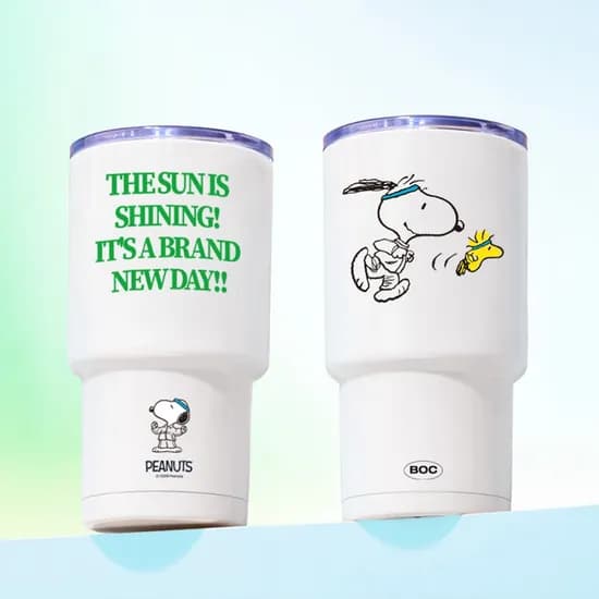 스누피 스포츠 러닝 스텐 텀블러 600ml