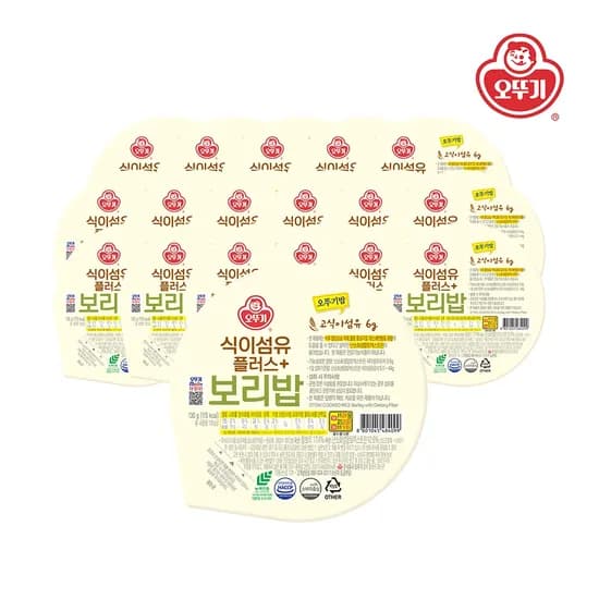 오뚜기밥 식이섬유플러스 보리밥 130g*9개