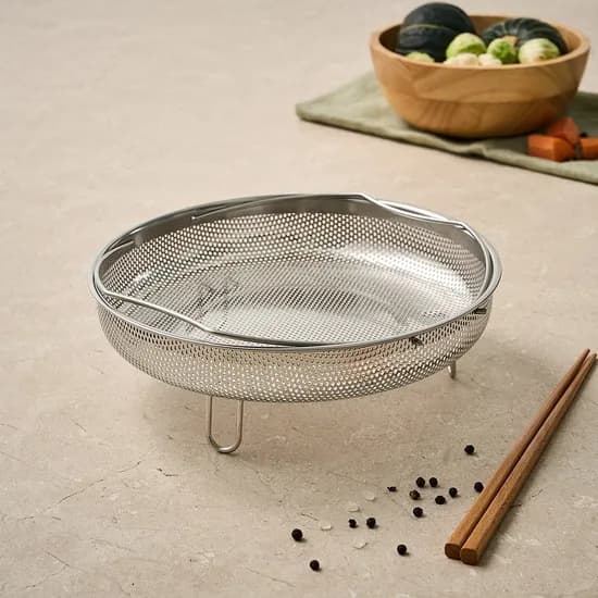 요리가 편해지는 스텐 펀칭 핸들형 찜기 22CM