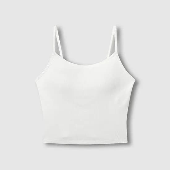 여 코튼 립 롱 크롭브라 (3 sizes)(3 colors)