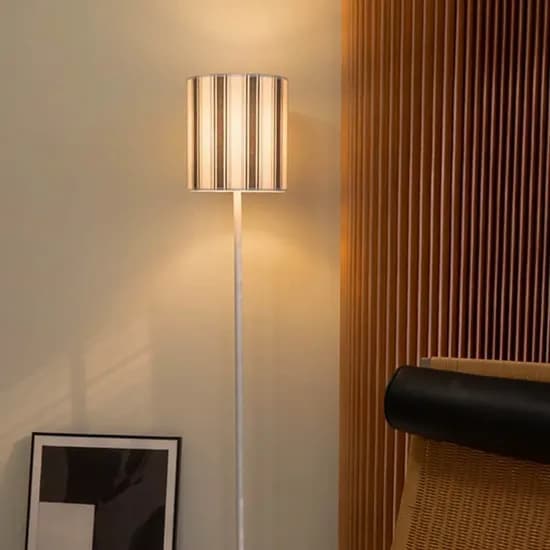 스트라이프 패브릭 LED 장스탠드 거실 조명 2colors