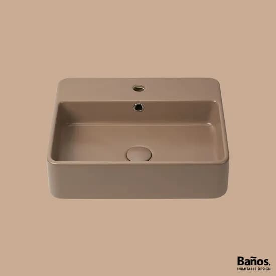올림피아 TRATTO 수건걸이 브라운 컬러 세면기