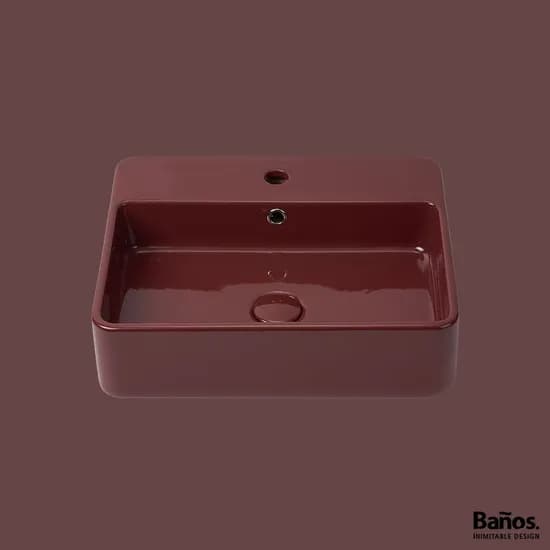 올림피아 TRATTO 수건걸이 오베르진 퍼플 컬러 세면기