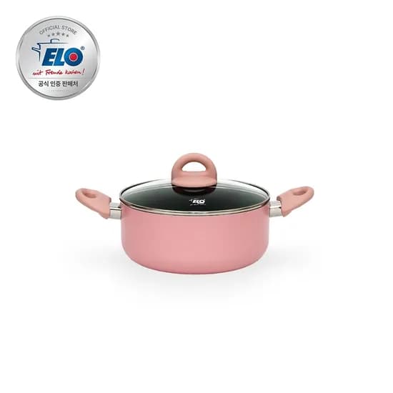 파스텔 핑크 IH 세라믹 코팅 냄비 양수 20cm