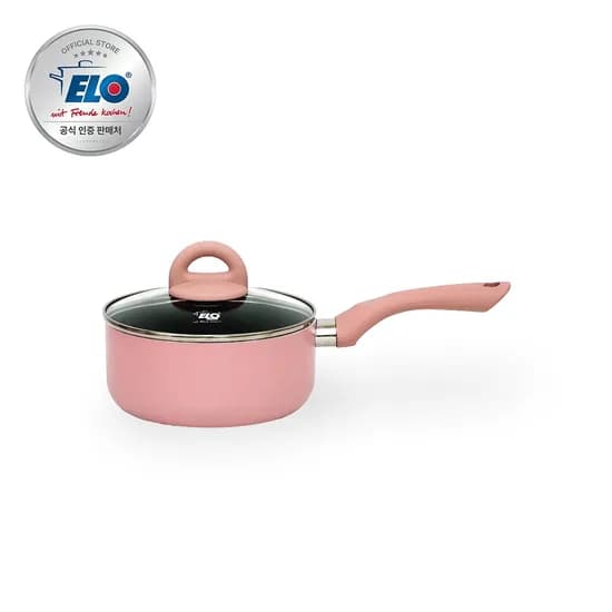 파스텔 핑크 IH 세라믹 코팅 냄비 편수18cm