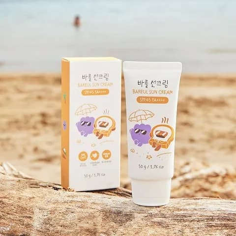 브레드이발소 아기 선크림 무기자차 SPF45 PA++++ 50ml