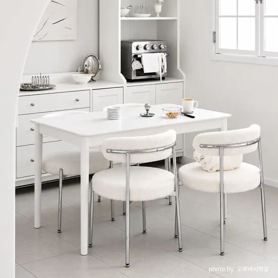 하이디 2인 4인 사각 고무나무 원목 식탁 테이블 800 1200 4colors