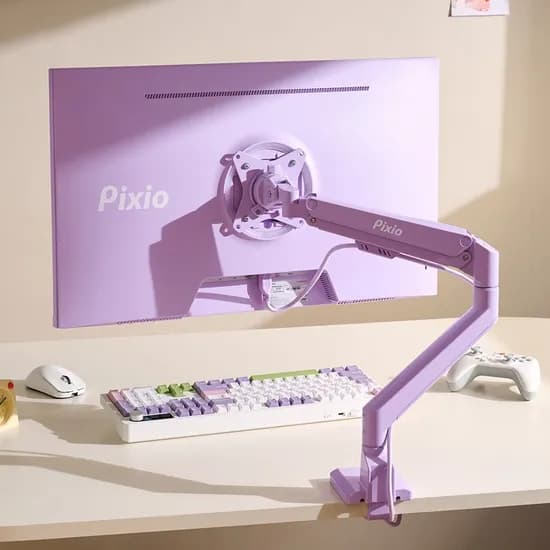PSW1S 웨이브 싱글 모니터암 스탠드 거치대 데스크테리어
