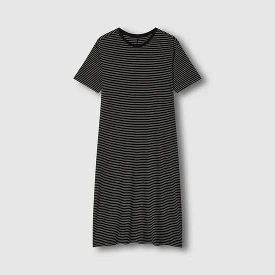 여 레이온 스트레치 반팔 라운지 원피스 (3 sizes)(2 colors)