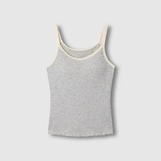 여 코튼 레이온 스트레치 브라캐미솔 (3 sizes)(2 colors)