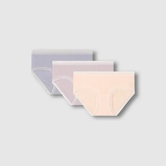 여 모달 립 힙허거 팬티 3매 (4 sizes)(3 colors)
