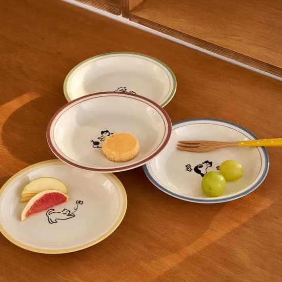 L 우리집뚱냥이 앞접시 D16 4P SET