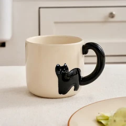 L 우리집뚱냥이 입체머그 까만냥 280ml 8,900원
