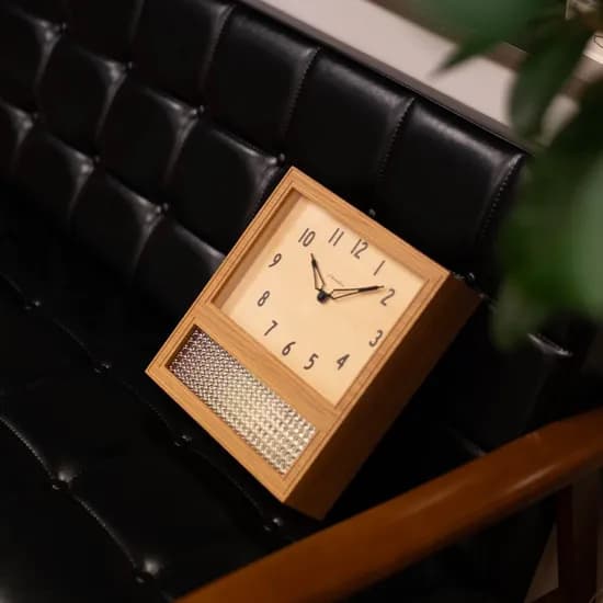 Court Pendulum Clock - Oak. 샹브루 일본 장인 무소음 클래식 추시계