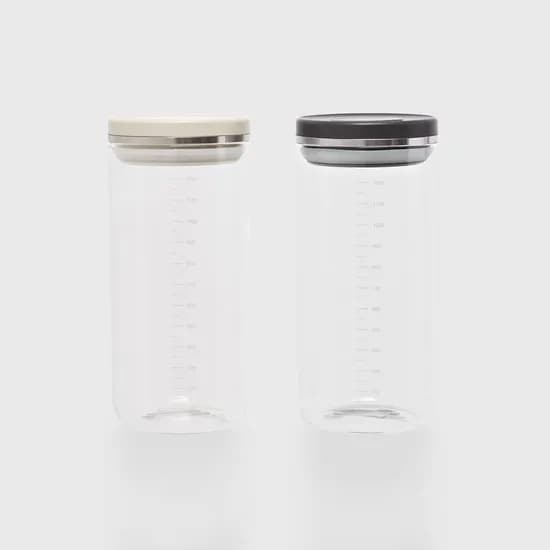 데일리플러스 내열유리 냉동 보관 용기 밀폐 소분 용기 반찬통 1200ML 5개세트