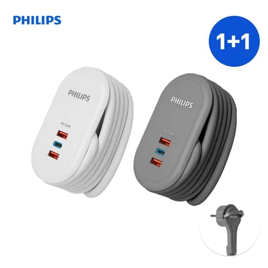 1+1 파워 트래블 고용량 멀티탭 1구 USB C타입 A타입 1.5M 납작콘센트 휴대용