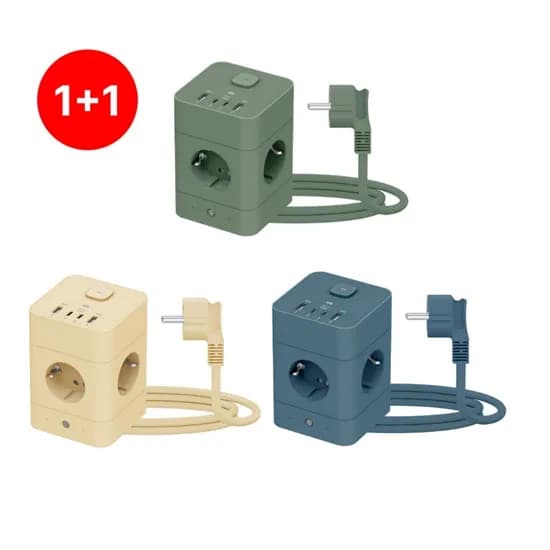 MT08 수직 타워형 고용량멀티탭 USB C타입 PD 충전기 멀티콘센트 1.8m