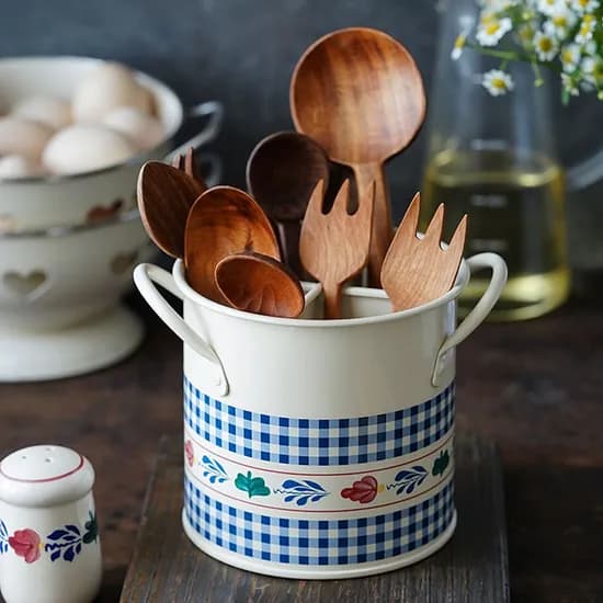 빈티지 다용도 4구 물빠짐 수저통