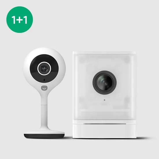 1+1 스마트 홈카메라 고정형 300만화소  + 큐브  400만화소 홈캠 홈 CCTV