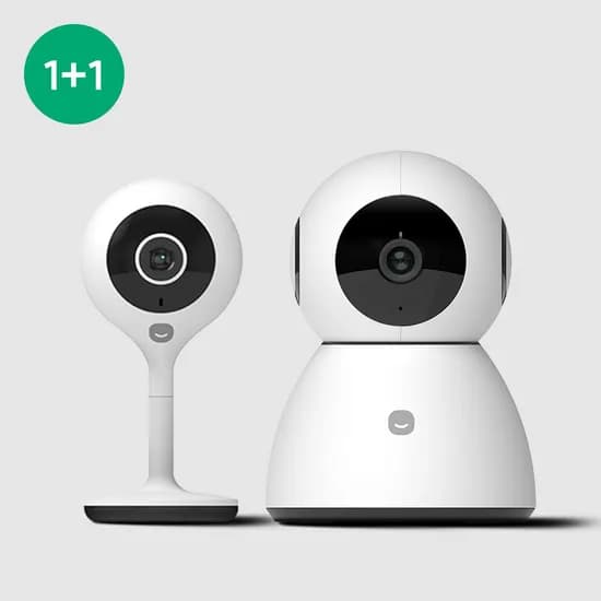 1+1 스마트 홈카메라 고정형 + Pro플러스 3MP 300만화소 홈캠 홈 CCTV