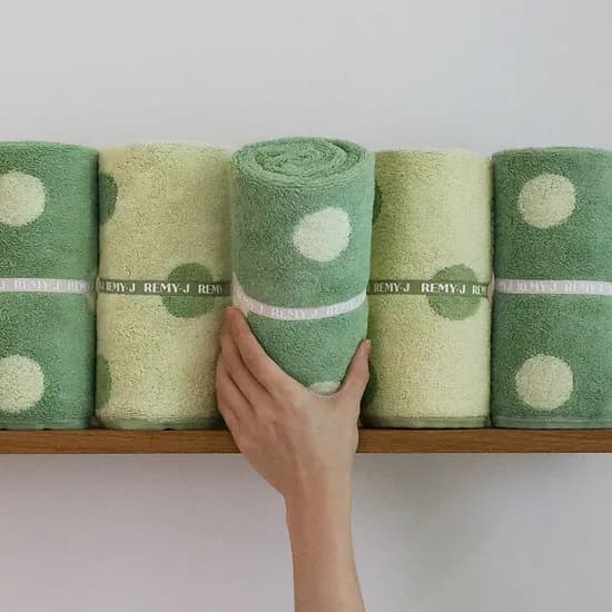 도트 레몬사비 밴딩타올세트 250g 고급모달텐셀 (5P/선물포장)