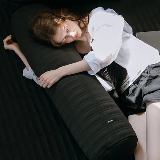 블랙 듀라론 아이스 트레이 냉감 바디필로우 커버